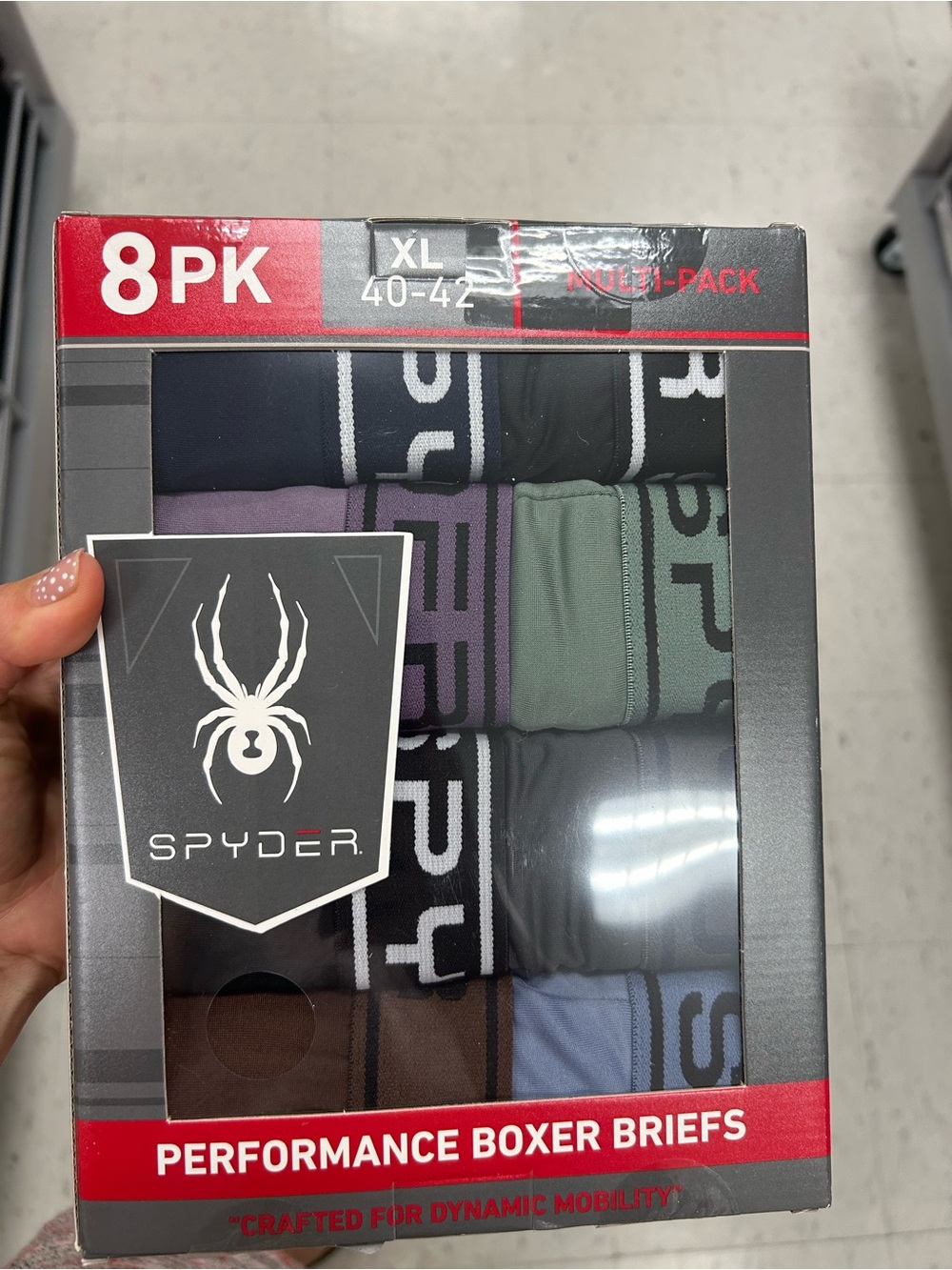 NWT Spyder Men's performance Boxer Brief 8-Pack
